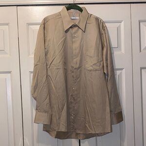 Geoffrey Beene Beige Dress Shirt